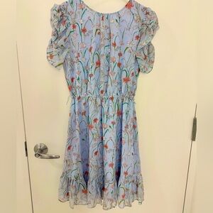 Banana Republic Light Blue Floral Dress